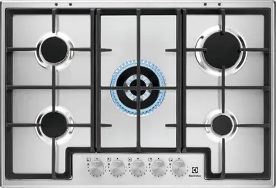 Immagine prodotto di Piano Cottura Electrolux EGS75362X da Incasso a Gas 5 Fornelli Acciaio Inossidabile