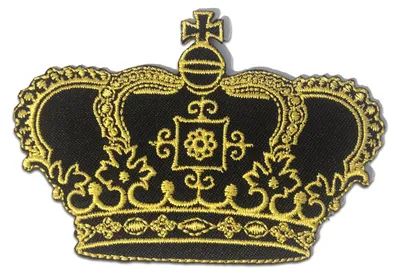 Produktbild von Goldene Prinzessin Königin Krone - Aufnäher, Bügelbild, Aufbügler, Applikationen, Patches, Flicken, Zum Aufbügeln, Größe: 8,3 x 7,3 cm