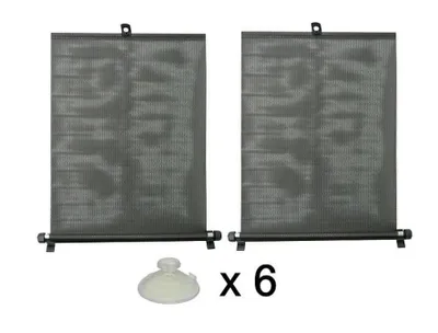 Zdjęcie produktu dla Roleta Żaluzja Przeciwsłoneczna do Samochodu 2x55cm