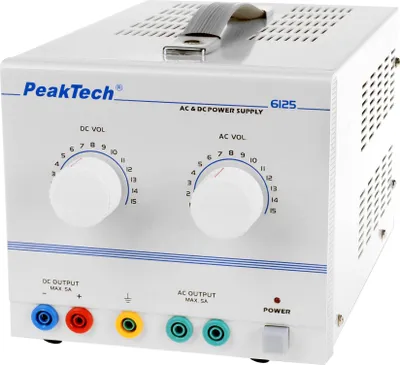 Produktbild von PeakTech P 6125 - AC/DC Labornetzgerät 1 - 15V / 5 A