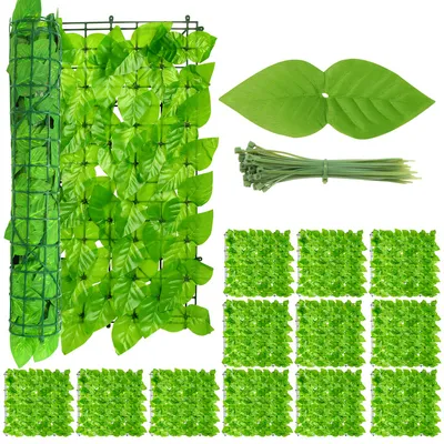 Produktbild von Yakimz Sichtschutzhecke Windschutz Efeu Sichtschutz Balkonverkleidung Blätterzaun,Apfelblatt