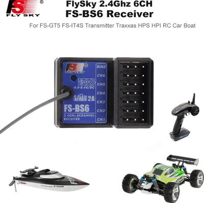 Produktbild von FlySky FS-BS6 Empf?nger 2,4 GHz 6CH AFHDS2 fš¹r FlySky FS-GT5 FS-IT4S Sender