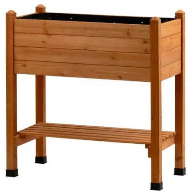 Produktbild von dobar Hochbeet Holz Kräuterbeet Blumenbeet Pflanzbeet