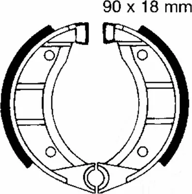 Imagen del producto de Pastillas de freno, 90x18 mm, sin muelles, modelo EBC 908