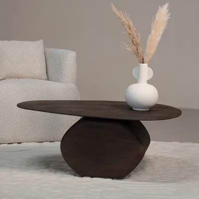 Produktbild von Couchtisch Braun - Mangoholz - 100cm - Couchtisch Ebbe - Giga Meubel