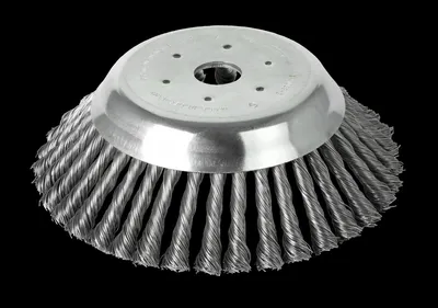 Produktbild von Lessmann Zopf-Kegelbürste Ø 200 mm, 36 Zöpfe, Bohrung mit 25,4 mm Durchmesser