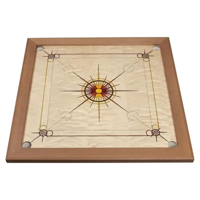 Produktbild von Carrom Superior rot-orange-gelb, Brettspiel für 2-4 Spieler