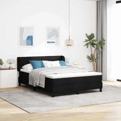 Produktbild von Maison Exclusive - Boxspringbett mit Matratze Schwarz 140 x 200 cm Stoff