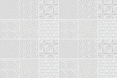 Produktbild von Fliesenaufkleber 20 x 20 cm – 24 Stück – Selbstklebend – Wasserfest – Pflegeleicht – Hitzebeständig – Für Küche & Bad – Abstrakte Wellen und Formen