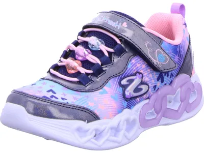 Zdjęcie produktu dla Skechers WIP 303261L-NVMT in Navy Sparkle Mesh/Multi Trim color size 28
