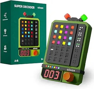 Produktbild von GiiKER Super Decoder – Code-Knackspiel | 600 Level | 4-stellige Farbcode-Rätsel | Solo- & Duo-Modus | Tragbares Denkspiel/Reisespiel/Gehirntraining für Kinder & Erwachsene | Mastermind, Wordle