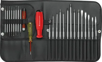 Produktbild von Wechselklingen-Satz 25-teilig in Rolltasche PB Swiss Tools