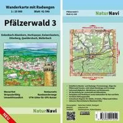 Immagine prodotto di Mappa del Pfälzerwald, foglio 41-548, scala 1:25.000