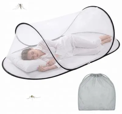 Zdjęcie produktu dla Moskitiera pop up składana na łóżko 200X80 cm namiot siatka