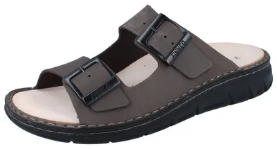 Produktbild von FINN COMFORT FINNCO Cayman Soft Herren Pantolette grau Leder - Größe: 46