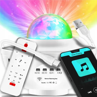 Produktbild von Star Projector 21 Beleuchtungsmodi Bluetooth Usb Fernbedienung Timer Nachtlicht