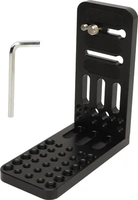 Produktbild von Kamera-L-Halterung, Schnellwechselplatte, vertikal, horizontal, mit 1/4 Zoll, 3/8 Zoll Schraubenloch, 44,1 lb-Halterung für Video