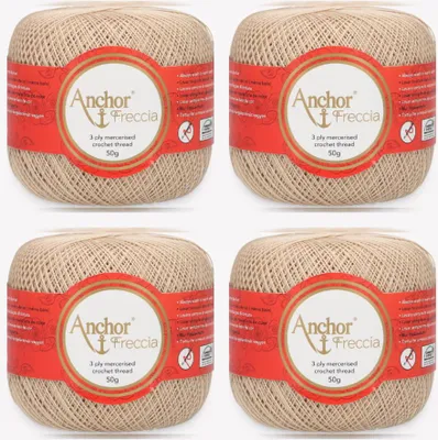 Immagine prodotto di 4x Anchor Freccia 20 – filato di cotone per uncinetto fine (Color 00286)