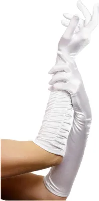 Produktbild von Ellbogenlange Handschuhe weiß