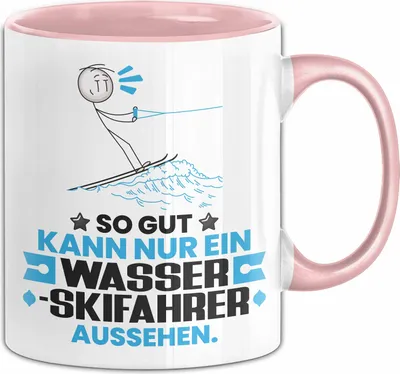 Produktbild von Wasserskifahrer Geschenk Tasse So Gut Kann Nur Ein Wasserskifahrer Aussehen Geschenkidee Kaffee-Becher (Rosa)