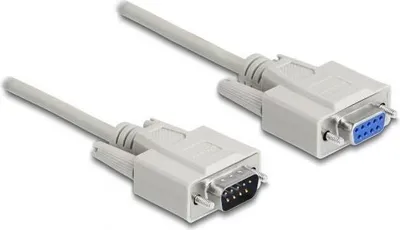 Produktbild von DeLOCK RS-232, 10m, Beige, 10 m, DB-9, DB-9, Männlich, Weiblich