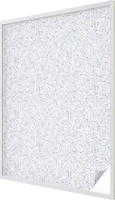 Obrázek produktu pro Vitrážová fólie na okna - 146x100 cm - vitrážový vzor - neprůhledná dekorativní fólie na ochranu soukromí - samolepicí, ochrana proti UV záření - pastelově barevné tečky
