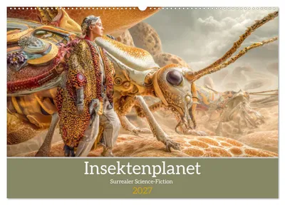 Produktbild von Insektenplanet - Surrealer Science-Fiction (Wandkalender 2027 DIN A2 quer), CALVENDO Monatskalender