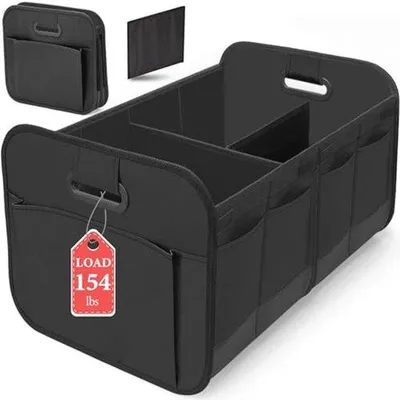 Produktbild von Famanu Kofferraumorganizer - Wasserfeste Aufbewahrungsbox mit mehreren Fächern