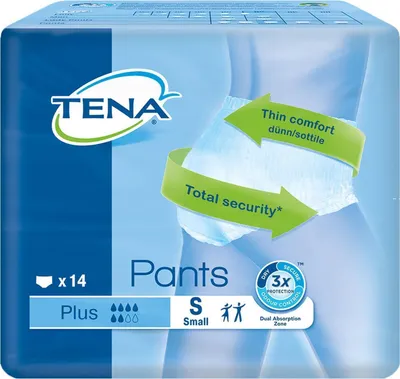 Image de TENA Pants Plus 14 pièces (65-85 cm) taille S