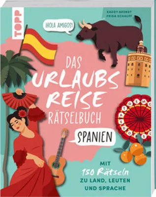 Imagen del producto de Urlaubsreise-Rätselbuch Spanien - Mit 150 Rätseln zu Land, Leuten und Sprache