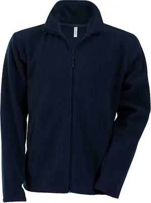 Produktbild von Kariban Herren Fleece Jacke Micro Fleecejacke Winterjacke Windjacke, Größe:S, Farbe:Deep Blue