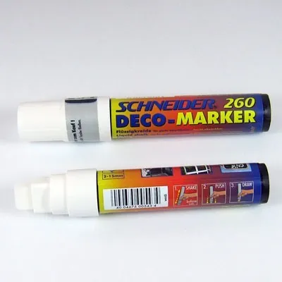 Produktbild von Kreidestift Stift Flüssigkreide Malkreide Marker 2-15mm, Farbe:neon-orange