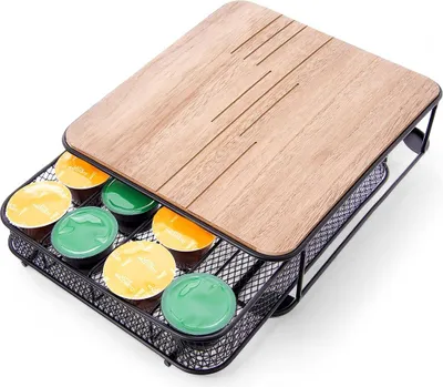 Obrázok produktu pre Orion | Organizér na kávové kapsule - čierny - 30,5 X 24 X 6,5 cm - Organizácia kuchyne - Riešenia na skladovanie