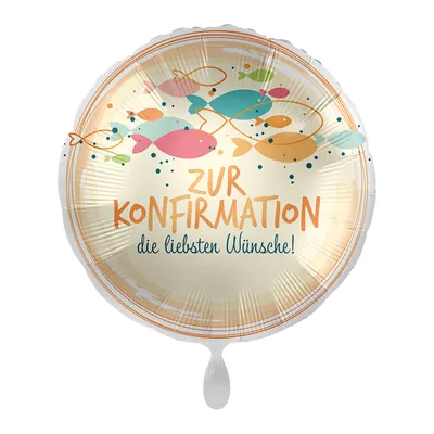 Produktbild von 1 Ballon - Konfirmation Fish Swarm