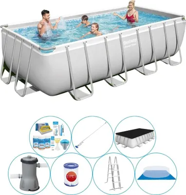 Zdjęcie produktu dla Basen Combi Deal - Bestway Power Steel 488x244x122 cm Rechteckig