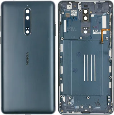 Produktbild von Gehäuse Rückseite für Nokia 8, Blau