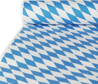 Papstar Papiertischdecke 10 x 1 m "Bayrisch Blau", 20 x 1 Rolle