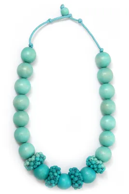 Produktbild von Kurze Kette Letizia mit Holzperlen von collezione alessandro