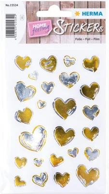 Produktbild von HERMA Hearts, 25 Stück(e), Mehrfarbig
