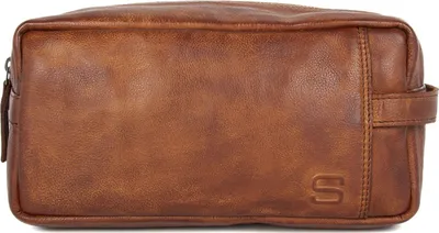 Immagine prodotto di SPIKES & SPARROW Pelle borsa da toilette Pecos Toiletry Bag Brandy marrone