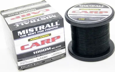Produktbild von Karpfenschnur Angelschnur MISTRALL Admunson Carp Black 1000m 0,35mm / 16,3kg