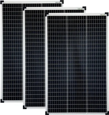 Produktbild von 3x 100 Watt 36V monokristallin Solarmodule Solarpanel Wohnmobil Garten Camoing