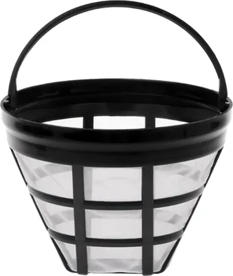 Produktbild von Dauer-Kaffeefilter Fš¹r 8-12 Tassen, Filtergr??e 4, Mit Edelstahlgewebe, Wiederverwendbarer Kaffee Dauerfilter, Waschbarer Edelstahl Mesh Korb