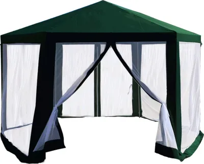 Obrázok produktu pre Kondela Záhradný altánok Ringe Typ 1 390x390 cm - zelená / biela