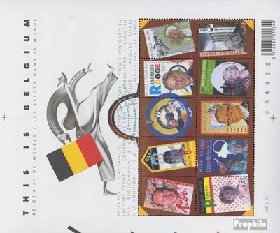 Produktbild von Briefmarken Belgien 2004 Mi 3284-3293 Kleinbogen (kompl.Ausg.) postfrisch Persönlichkeiten