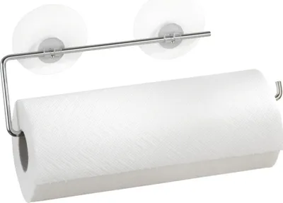 Produktbild von WENKO Küchen Rollen Halter Chrom Papiertuch Wand ohne bohren Tücher