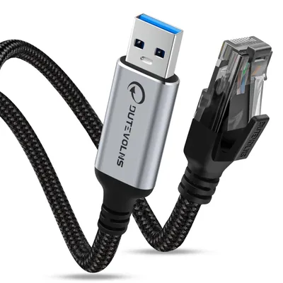 Obrázok produktu pre USB kábel typu A na Ethernet, 2 metre, USB-A 3.0 na RJ45