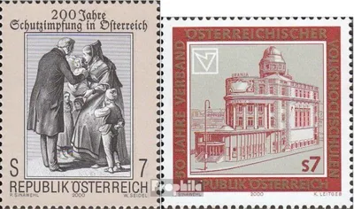 Produktbild von Briefmarken Österreich 2000 Mi 2332,2333 (kompl.Ausg.) postfrisch Schutzimpfung