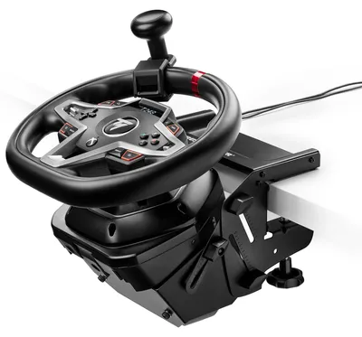 Produktbild von Thrustmaster SimTask Steering Kit, Lenkradhalterung Und Lenkradknauf Für Fahrsimulationen Mit Schweren Fahrzeugen, Kompatibel Mit -Rennlenkrädern T128 Und T248, PC, PlayStation 4, PlayStation 5, Xbox One, Xbox Series S, Xbox Series X, Lenkungs-Bausatz, Grau, Metall, Tischklammer, Thrustmaster