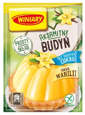 Zdjęcie produktu dla Winiary Budyń Bez Dodatku Cukru Smak Wanilii 35 G